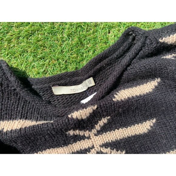 Townsen ANTHROPOLOGIE Aztec CASHMERE WOOL BLEND SWEATER sz XS - Picture 4 of 7